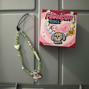 Powerpuff Girls Cell Phone Charm with Beads